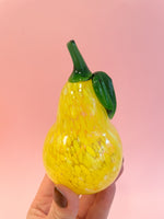 Vintage Murano Glass Spotted Pear