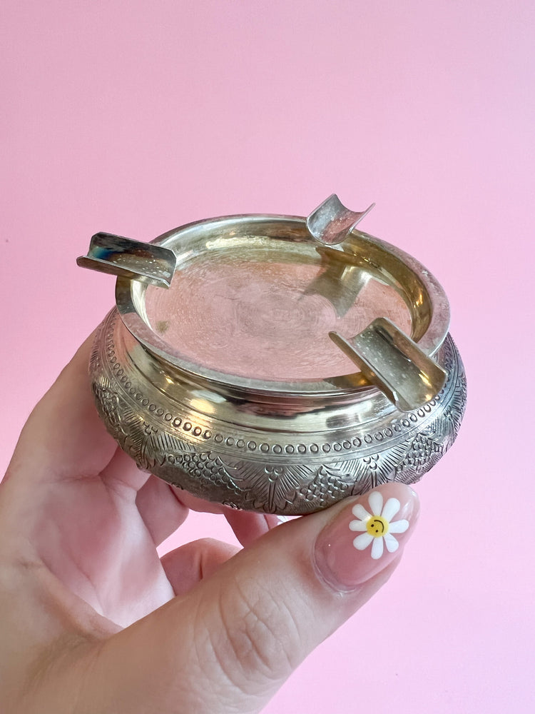 Vintage Silver Plated Ashtray