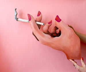 The Apartment Life Original Pop Art Smoking Hands