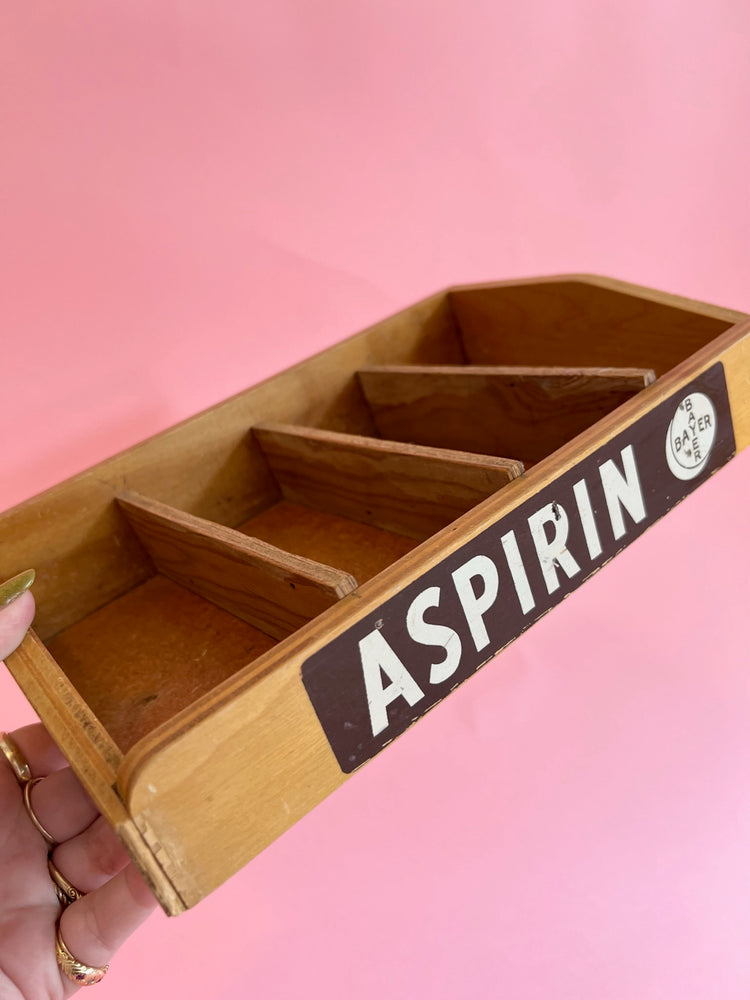 Vintage Bayer Aspirin Storage Tray