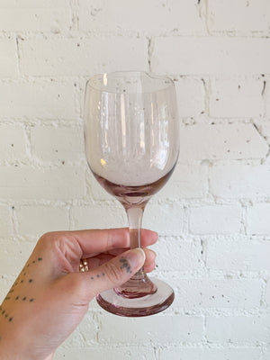 Vintage Purple Wine Glasses
