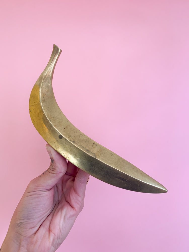 Vintage Brass Banana