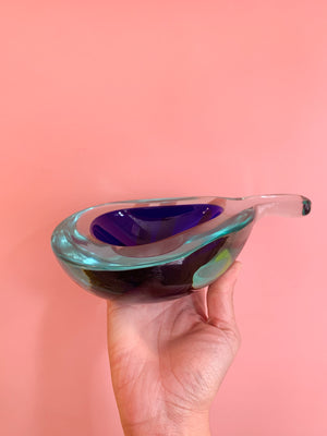 Vintage Glass Pear Catchall