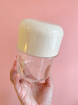 Vintage Pill-Shaped Stash Jar
