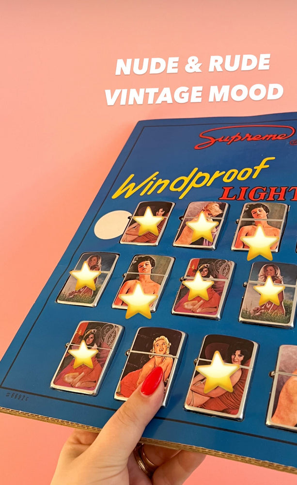Vintage Deadstock Nude Lighters 'Supreme Windproof Japan'