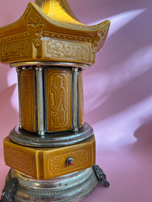 Vintage Pagoda Musical Cigarette Dispenser by Reuge