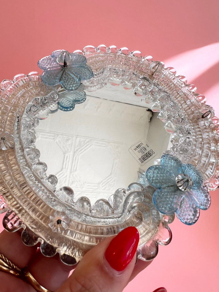 Vintage Vetri Murano Table Top Mirror