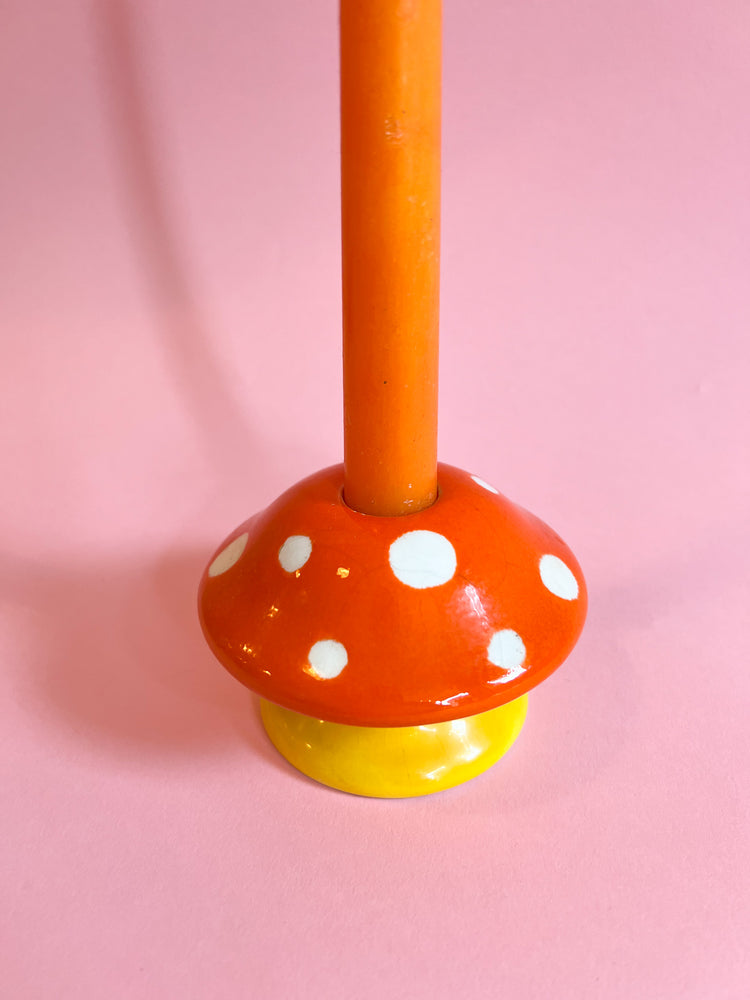 
            
                Load image into Gallery viewer, Vintage Mushroom Candle Holder
            
        