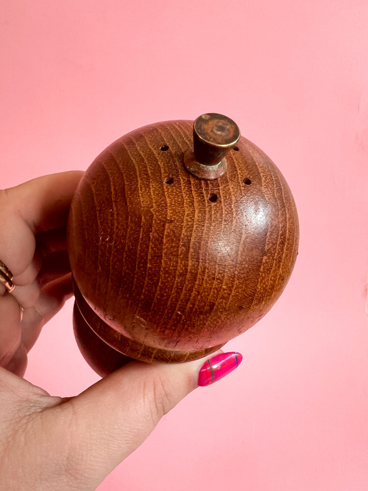 
            
                Load image into Gallery viewer, Vintage MCM Wooden Salt Shaker &amp;amp; Peppermill Combo
            
        