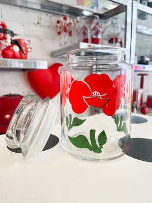 Vintage Poppy Stash Jar