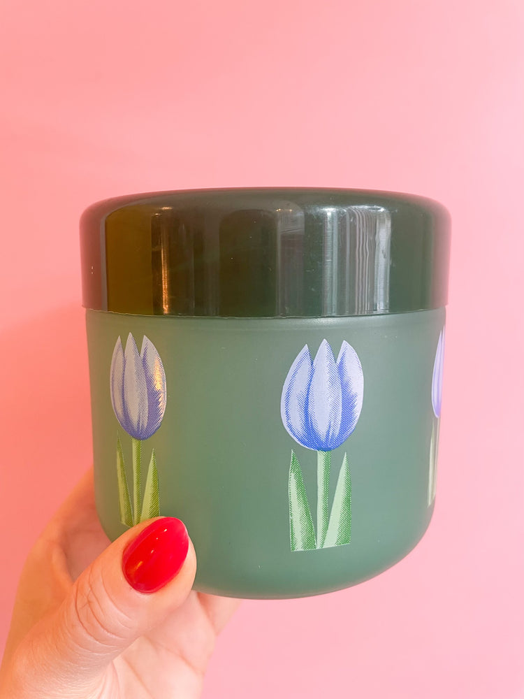 Vintage Tulip Stash Jar
