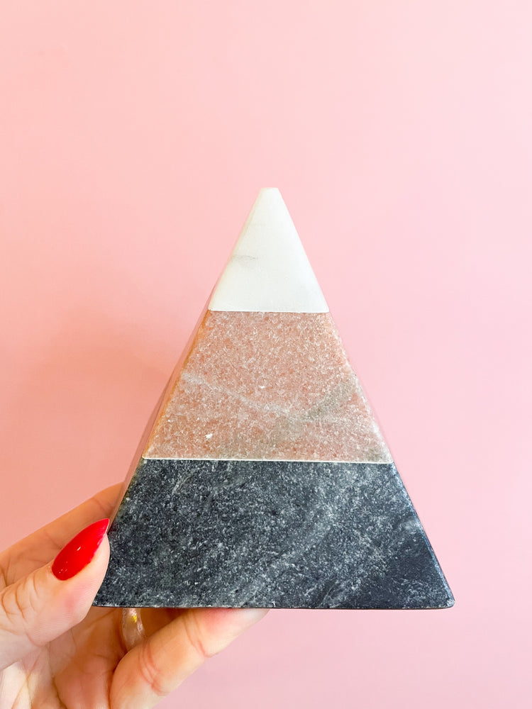 Vintage Marble Pyramid