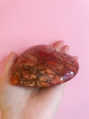 Vintage Marble Heart Paperweight