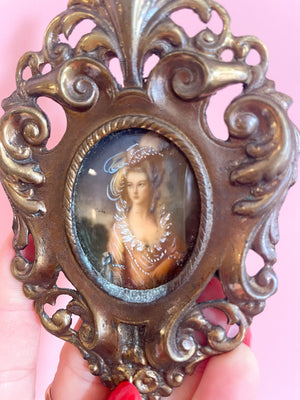 Vintage Brass Picture Frame Wall Hanging