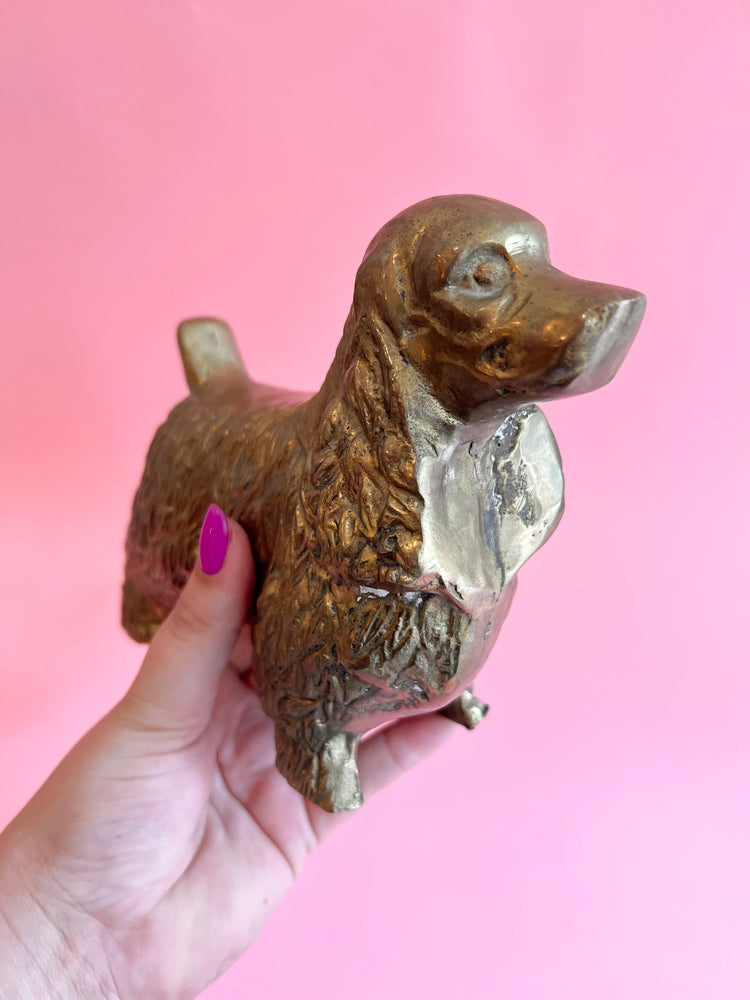 
            
                Load image into Gallery viewer, Vintage Brass Cocker Spaniel Dog Figurine
            
        