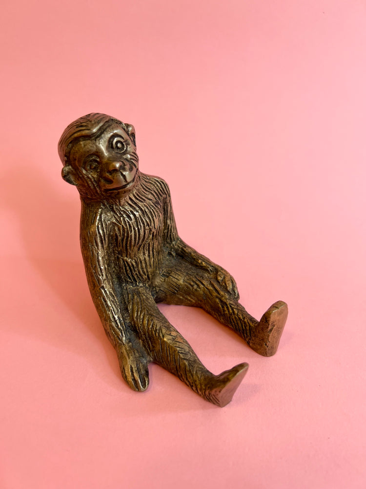 Cutie Vintage Brass Monkey