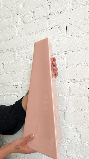 Vintage Pink XL Triangle Vase