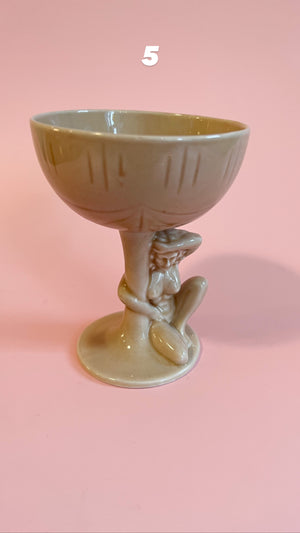 
            
                Load image into Gallery viewer, Vintage Ceramic Lady Coupes
            
        