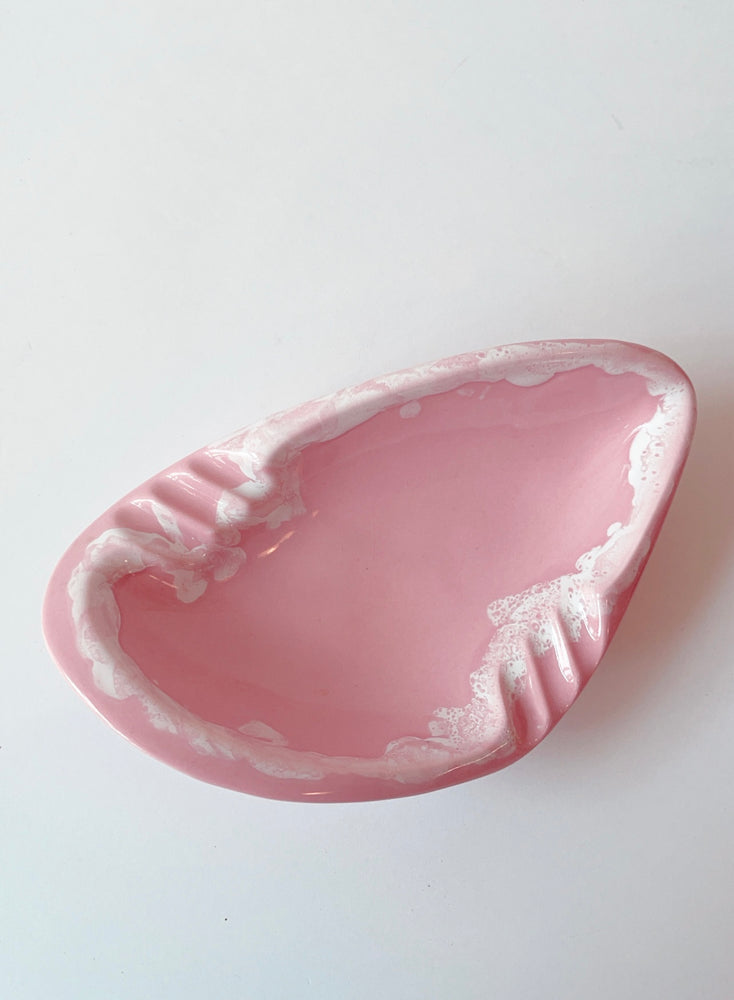 Vintage Pink Ceramic Ashtray