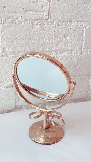 
            
                Load image into Gallery viewer, Vintage Brass Vanity Mirror and Lipstick Holder
            
        