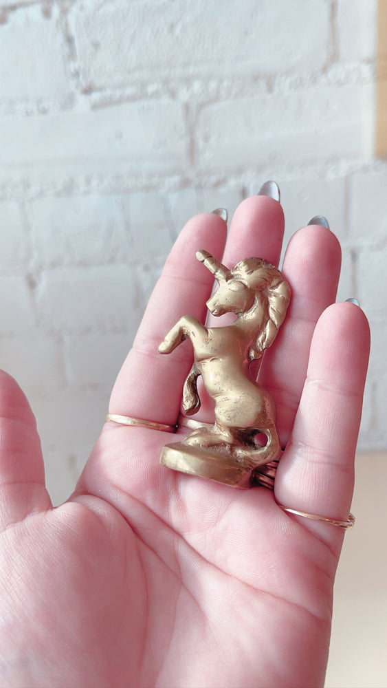 
            
                Load image into Gallery viewer, Tiny Brass Unicorn
            
        