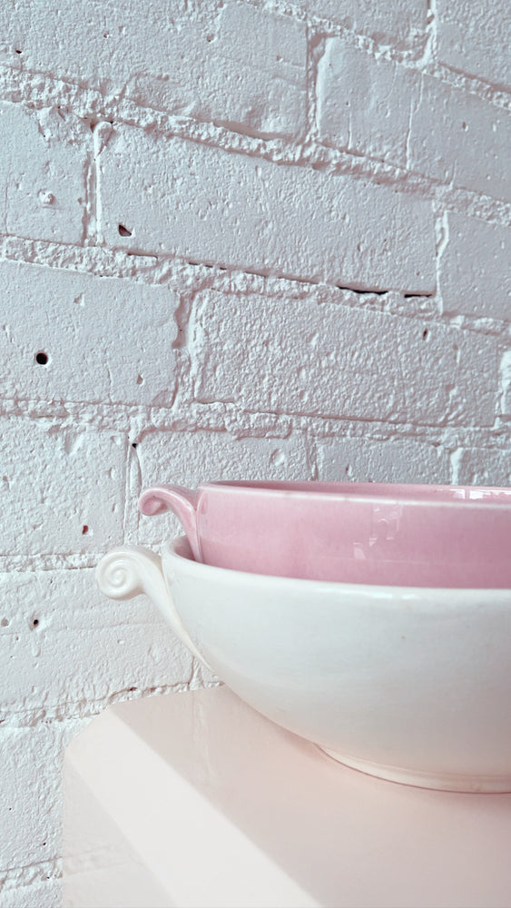 Vintage Ceramic Serving Bowl With Handles