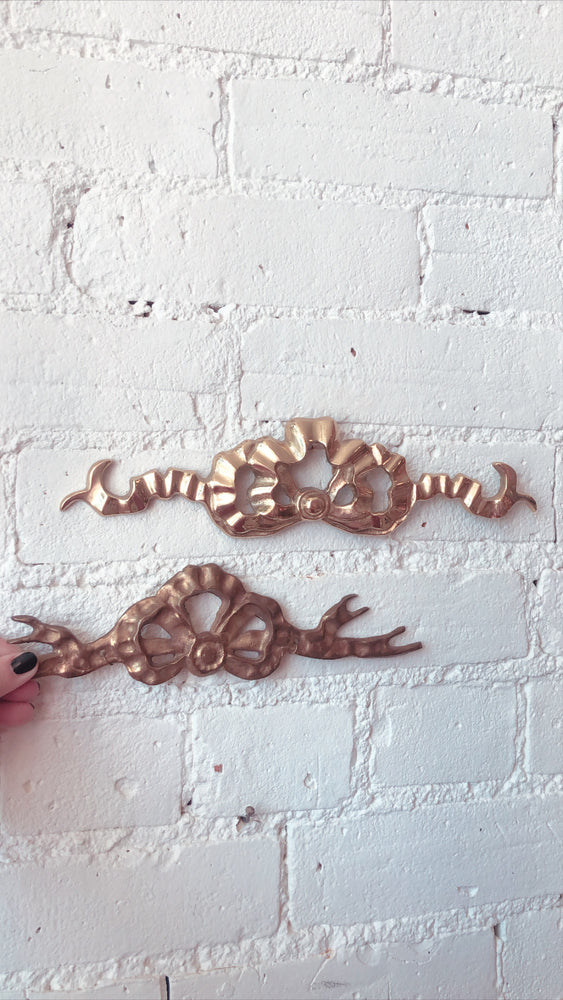 Vintage Brass Wall Bows