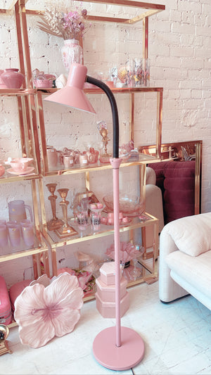 Vintage 1980's Pink Floor Lamp