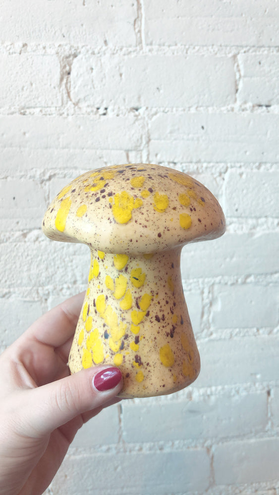 
            
                Load image into Gallery viewer, Vintage Ceramic Yellow Mushroom
            
        