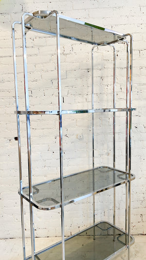 
            
                Load image into Gallery viewer, Vintage 1970’s Chrome Shelving Unit
            
        