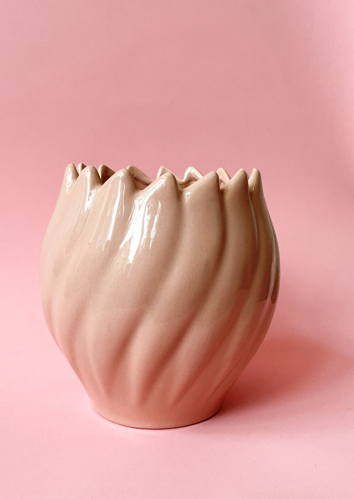 Vintage Ceramic Tulip Planter