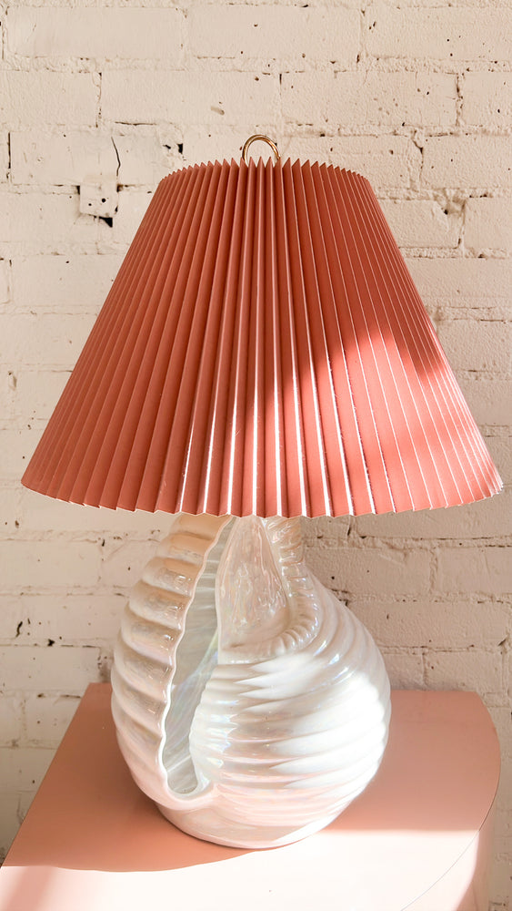 Vintage Iridescent Shell Lamp