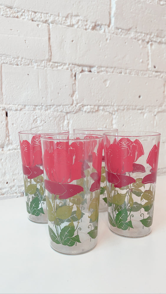 Vintage Rose Glassware