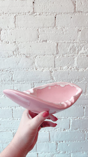 Vintage Pink Ceramic Ashtray