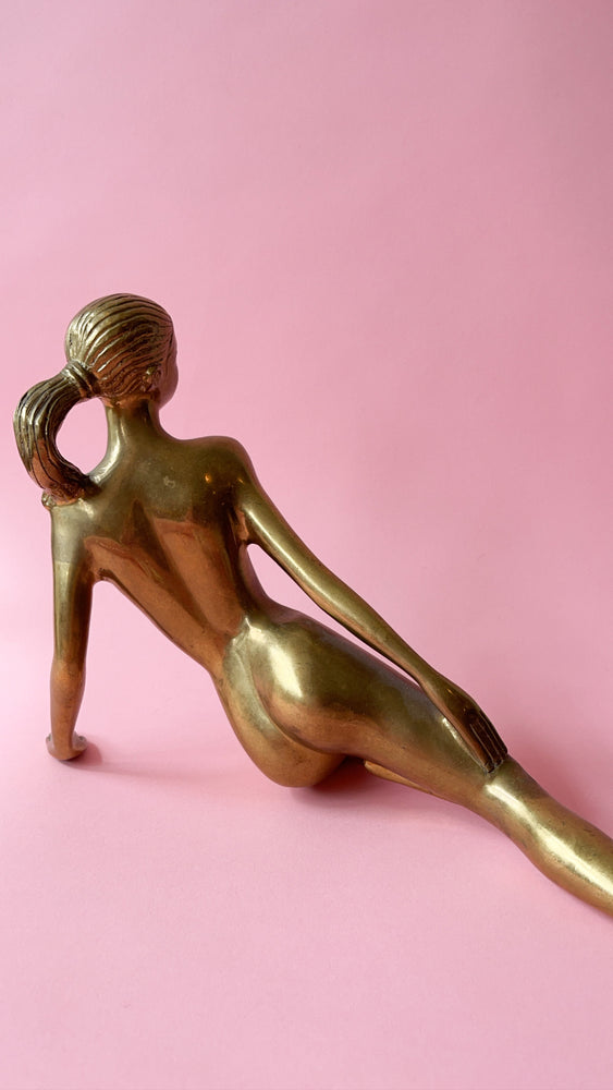 Vintage Black Lady Naked - Vintage Brass Lounging Nude Lady â€“ The Apartment TO