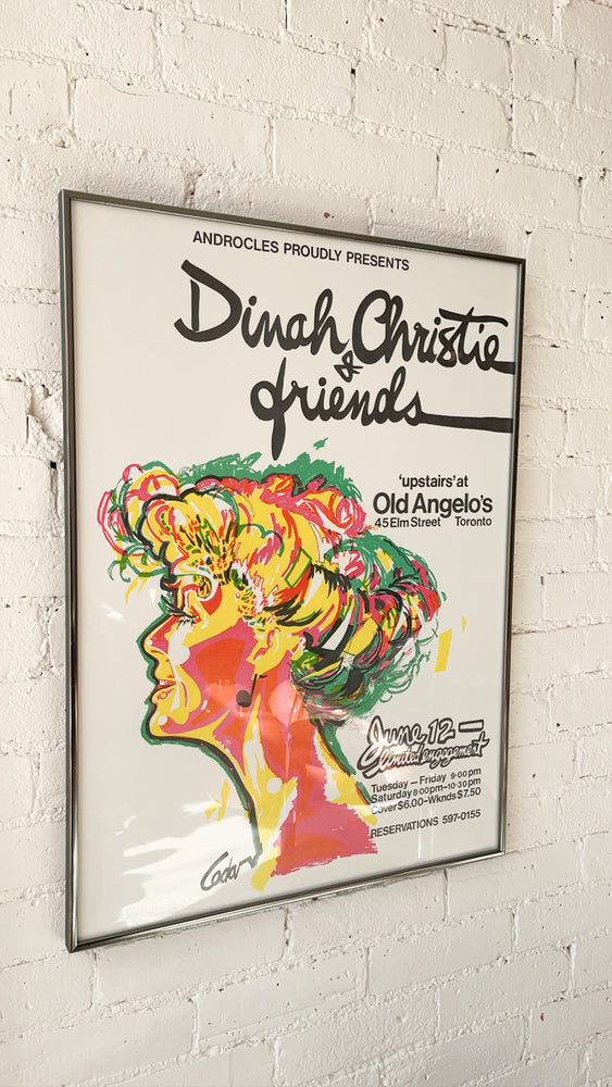 Vintage Dinah Christie Event Poster