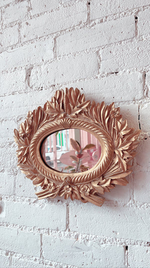 
            
                Load image into Gallery viewer, Vintage Ornate Oval Mirror
            
        