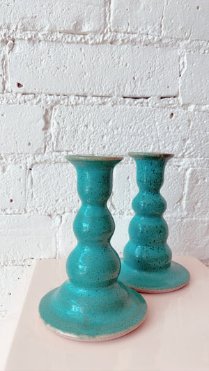 Vintage Ceramic Candle Holders