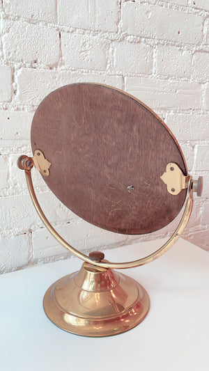 Vintage Brass Vanity Mirror