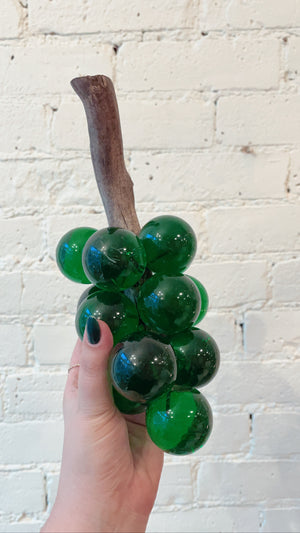 Vintage Green Lucite Grapes