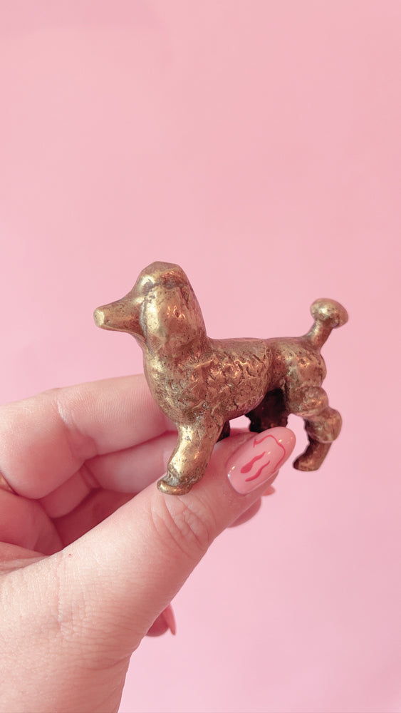 
            
                Load image into Gallery viewer, Vintage Brass Poodle
            
        