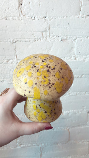 
            
                Load image into Gallery viewer, Vintage Ceramic Yellow Mushroom
            
        