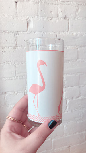 Vintage Flamingo Tall Glasses (Set of 4)