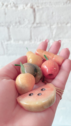 
            
                Load image into Gallery viewer, Vintage Miniature Marble Fruit
            
        