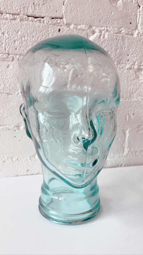 Vintage Glass Display Head