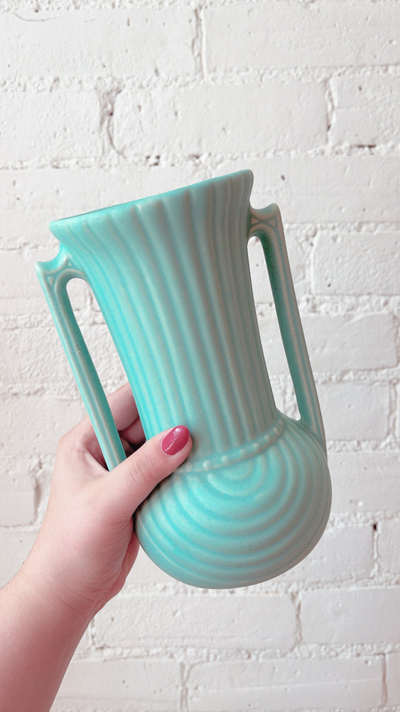 Vintage Ceramic Vase With Handles
