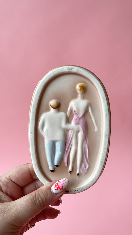
            
                Load image into Gallery viewer, Vintage 1950&amp;#39;s Naughty Double Sided Ashtray
            
        