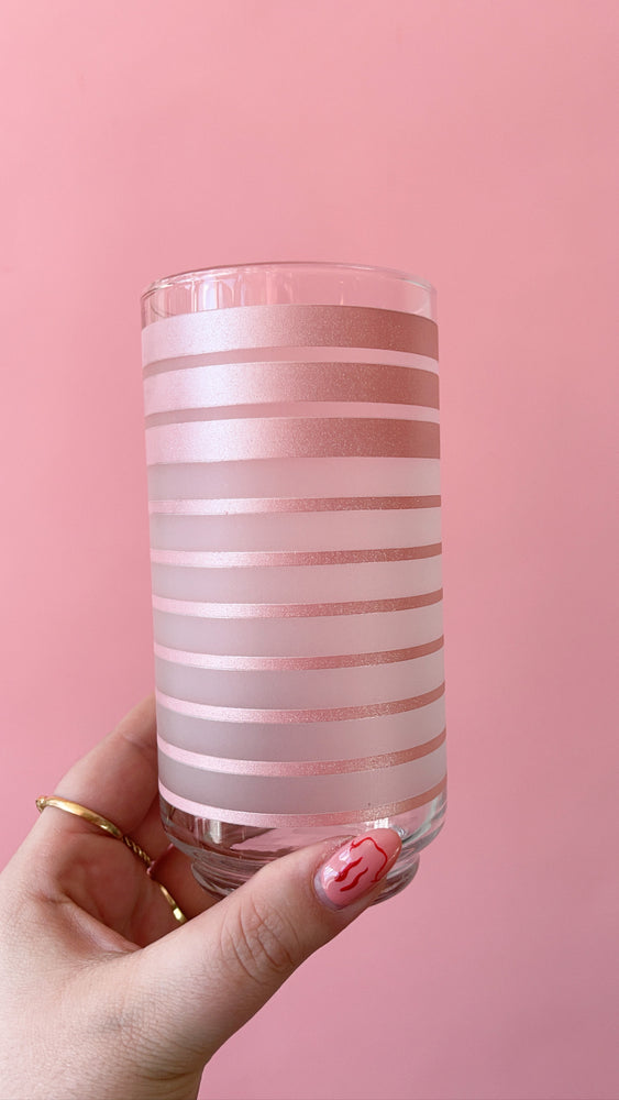 Vintage Frosted Tumblers