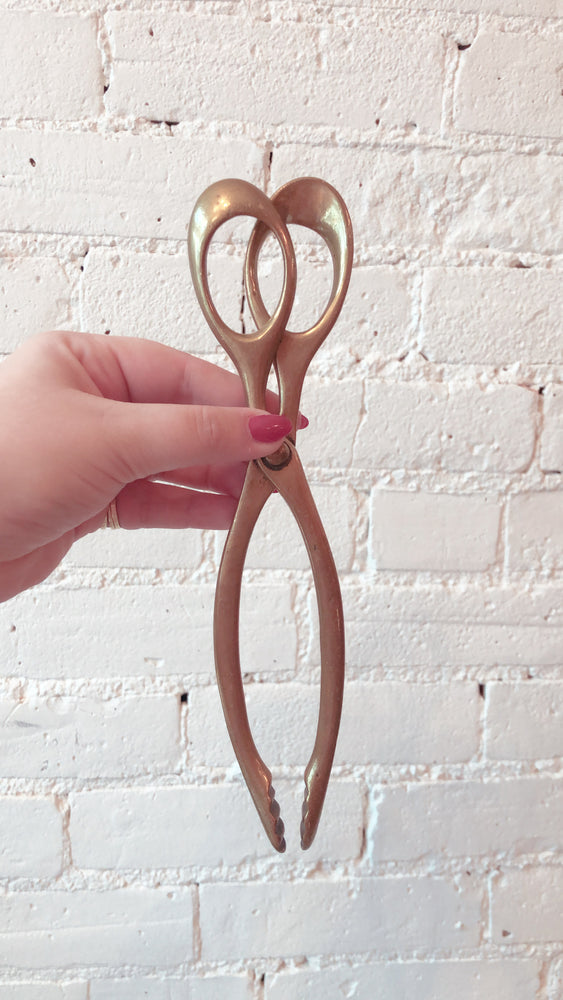 
            
                Load image into Gallery viewer, Antique Victorian Brass Fire Tongs
            
        