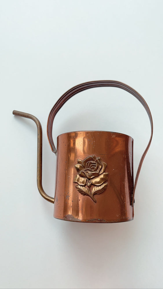 
            
                Load image into Gallery viewer, Copper and Brass Rose Watering Can
            
        